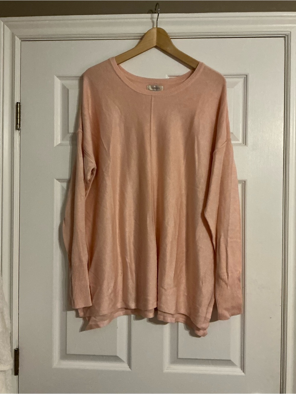 Light Pink Vintage Van Heusen Oversized Crewneck Tunic Sweater